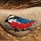 Red throated warbler